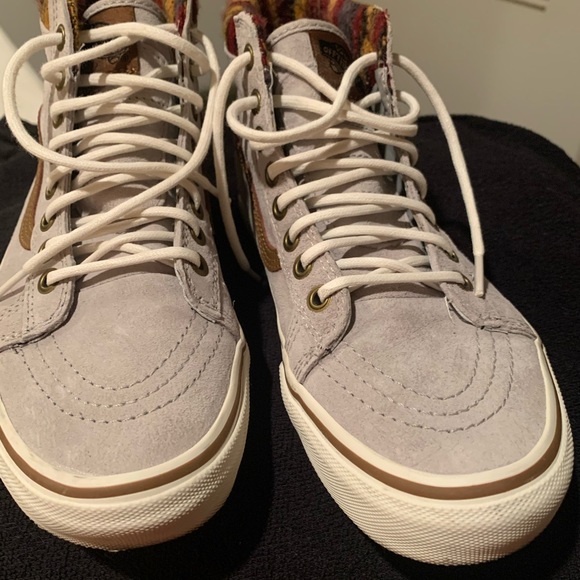 vans mte knit geo/tan